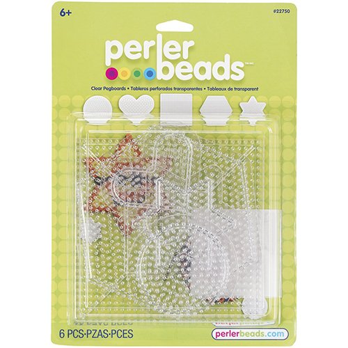 Perler Beads Small & Large Basic Clear Pegboards - Keywest ...