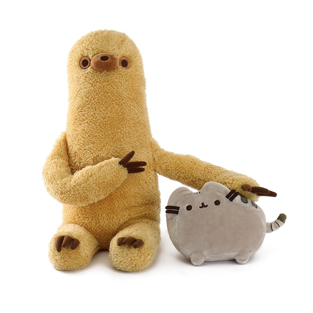 sloth with pusheen