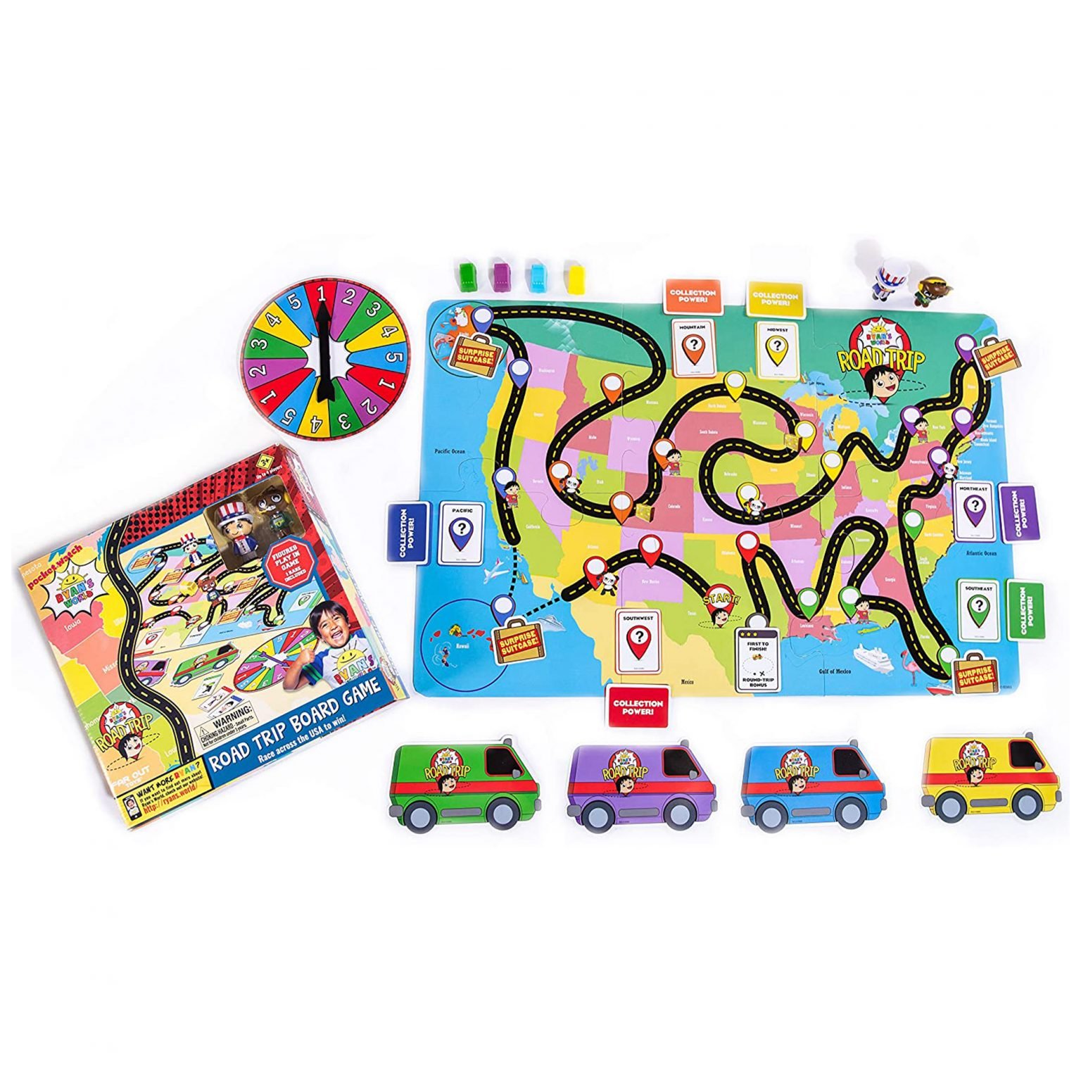 Ryan's World 31308 Road Trip Board Game - Keywest Internationale Sales ...