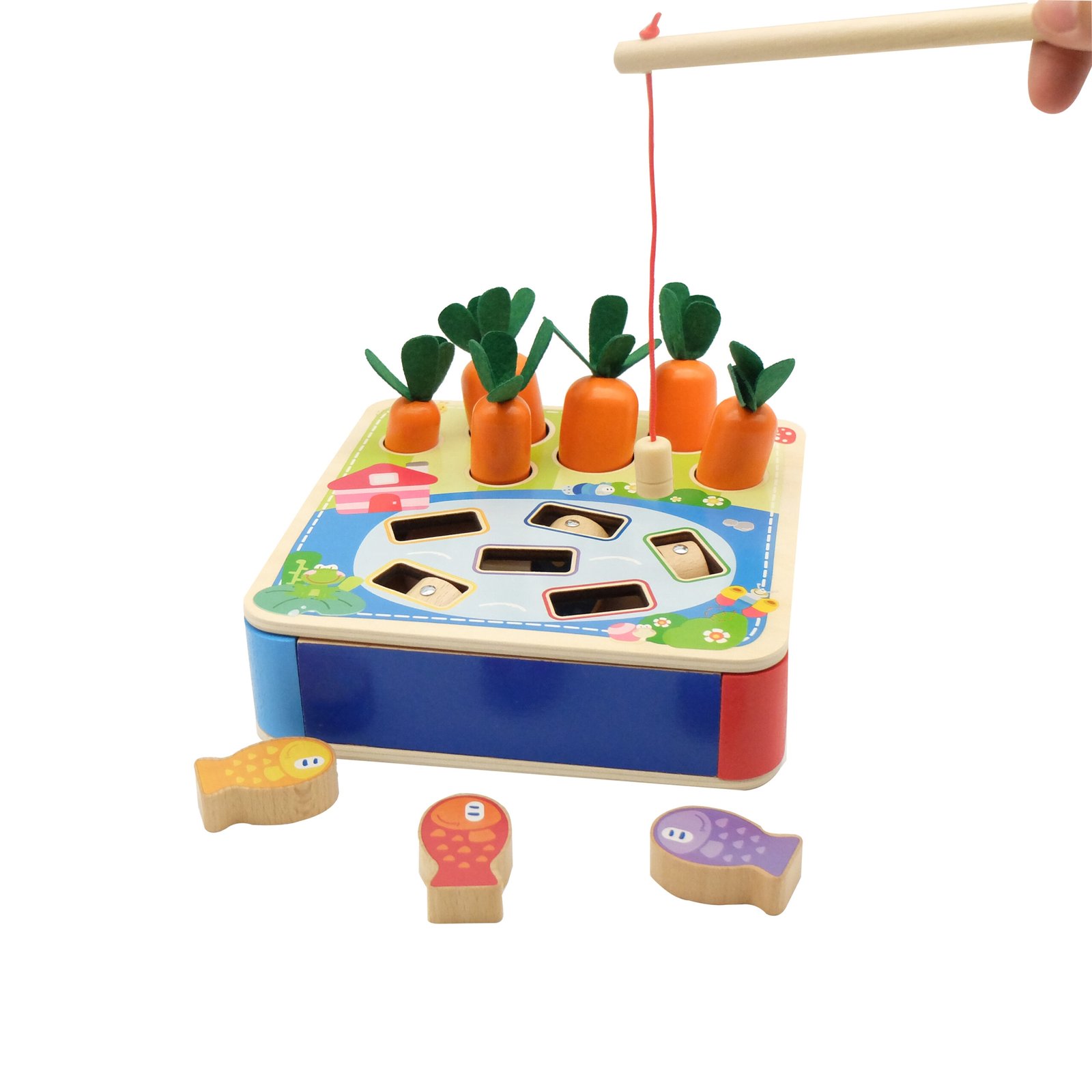 Boby Wooden Carrot and Fish Collecting Game - Keywest Internationale Sales  Corp.